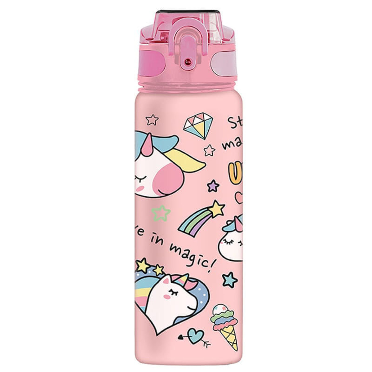 Παγούρι iDrink Tritan Unicorn 750ml από ανθεκτικό υλικό χωρίς BPA και 8053634011395