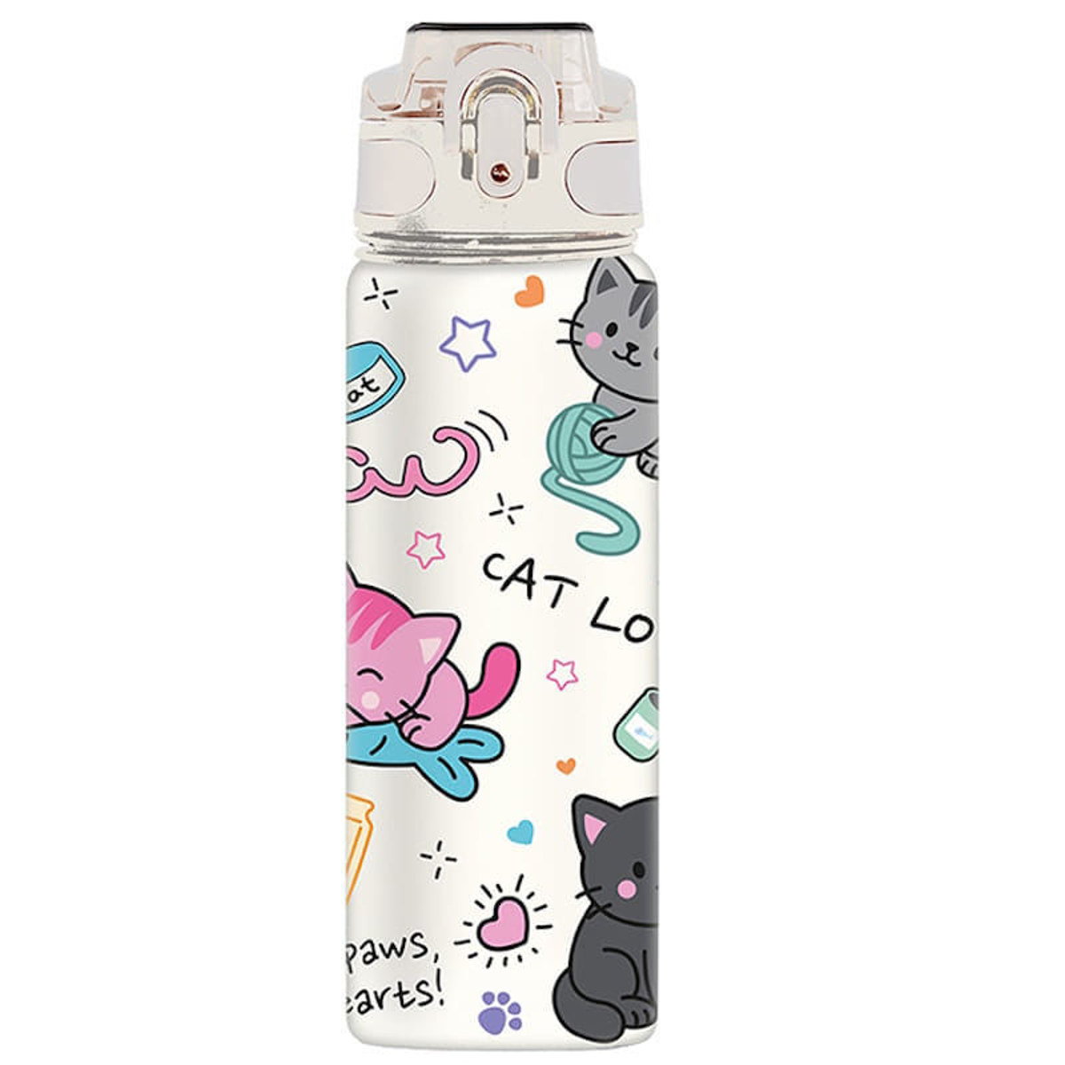 Παγούρι iDrink Tritan Cat 750ml από ανθεκτικό υλικό χωρίς BPA και 8053634011371