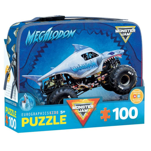 Εικόνα της Puzzle Eurographics 100τμχ  Megalodon Monster Jam - Lunch Bag 8100-5939