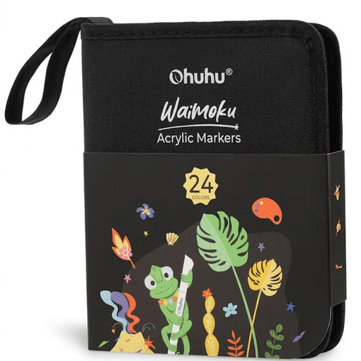 Εικόνα της Μαρκαδόροι Ohuhu Ακρυλικοί Waimoku 24τεμ. Brush & Bullet 80601-96