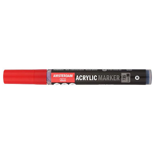 Εικόνα της Μαρκαδόρος Acrylic Amsterdam Black Marker 4 mm 735 Talens