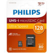 Εικόνα της Philips microSDXC 128GB Class 10 U1 UHS-I με αντάπτορα FM12MP45B/00