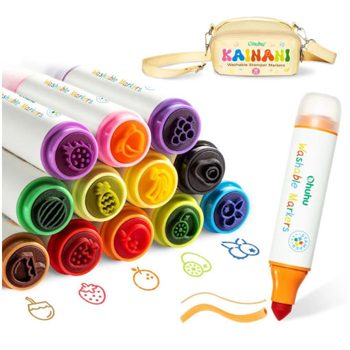 Εικόνα της Μαρκαδόροι Ohuhu Νερού 12τεμ. με σφραγίδες 80601-36