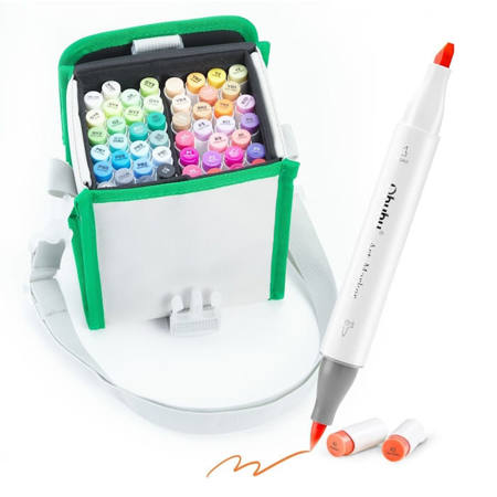Εικόνα της Μαρκαδόροι Ohuhu Alcohol Honolulu Art Markers 48τεμ. Brush & Chisel 80404-24