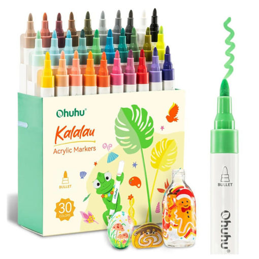 Εικόνα της Μαρκαδόροι Ohuhu Ακρυλικοί 30τεμ. Kalalau Brush 80601-82