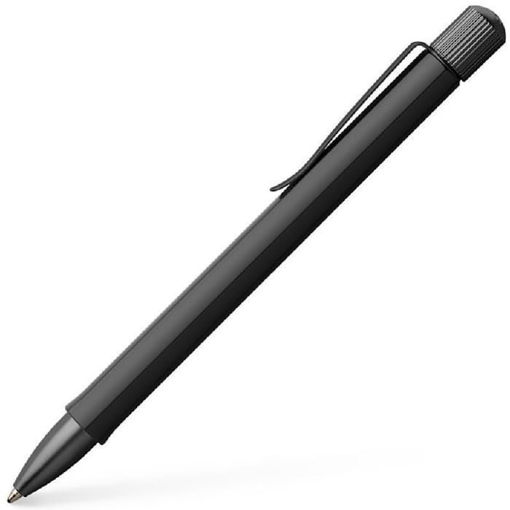 Στυλό Faber-Castell Hexo Black Matt Ballpoint Pen με εξαγωνικό σώμα αλουμινίου 140577 και 4005401405771