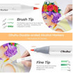Εικόνα της Μαρκαδόροι Ohuhu Alcohol 48+1τεμ. Brush & Fine 80404-58