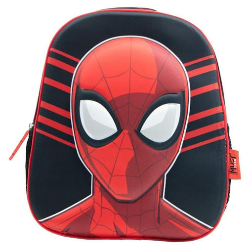 Τσάντα νηπίου Must με τρισδιάστατο Spiderman σε κόκκινο και μπλε χρώμα.
