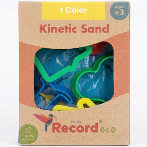 Εικόνα της Κινητική άμμος Record γαλάζιο με δώρο 6 καλούπια 500gr. REX-101-02