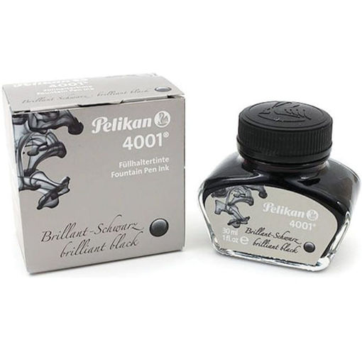 Εικόνα της Μελάνι Pelikan 30ml μαύρο για πένες γυάλινο μπουκάλι 4001/78