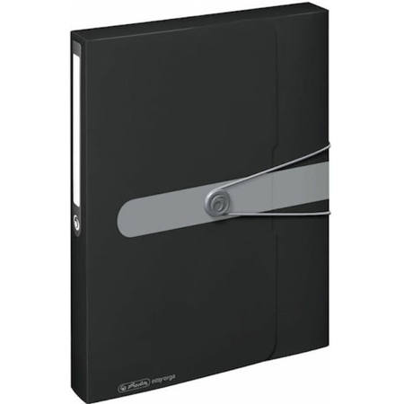 Εικόνα της Κουτί λάστιχο Α4 Herlitz 4cm. μαύρο easy orga p.p. 11206117