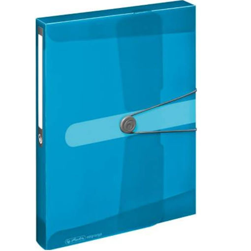Εικόνα της Κουτί λάστιχο A4 Herlitz μπλε 4cm. P.P. easy orga to go 11206141