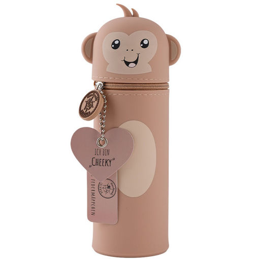 Εικόνα της Κασετίνα - Μολυβοθήκη Lulubug Σιλικόνης Monkey Cheeky 24214