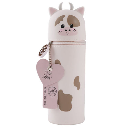 Εικόνα της Κασετίνα - Μολυβοθήκη Lulubug Σιλικόνης Cow Howy 24213