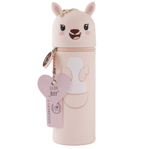 Εικόνα της Κασετίνα - Μολυβοθήκη Lulubug Σιλικόνης Kangaroo Rosy 24112