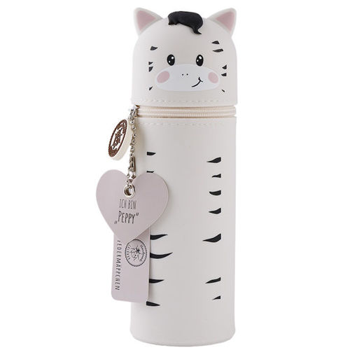 Εικόνα της Κασετίνα - Μολυβοθήκη Lulubug Σιλικόνης Zebra Peppy 24111