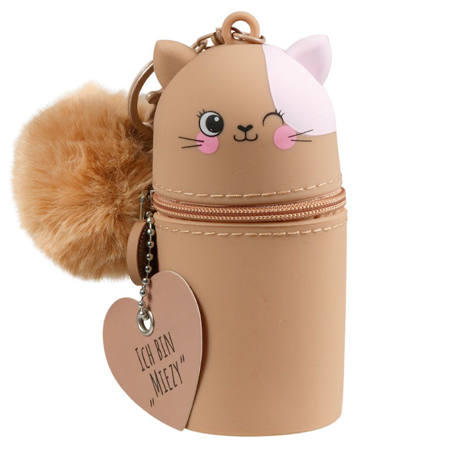 Εικόνα της Πορτοφόλι για κέρματα Lulubug Mini Silicone Charm ''Miezy' με μπρελοκ 24303