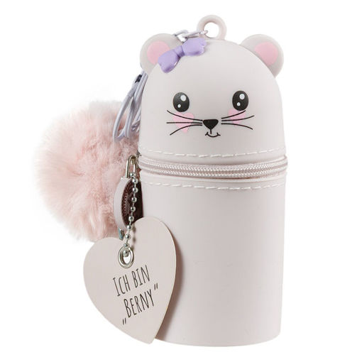 Εικόνα της Πορτοφόλι για κέρματα Lulubug Mini Silicone Charm ''Berny"' με μπρελοκ 24301