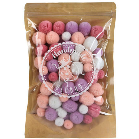 Εικόνα της Μπάλες pompons Lulubug ''Apricot" Cashmere look 100τεμ. 20019