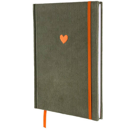Εικόνα της Corduroy Notebook Dotted Lulubug Sage 14x21 15503
