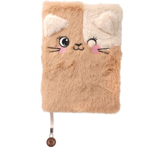 Εικόνα της Plush Notebook Dotted Lulubug Cat Miezy 14x21 24611
