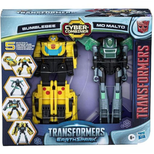 Εικόνα της Transformers Earthspark Cyber-Combiner - Bumblebee & Mo Malto Action Figures F8439 Hasbro