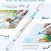 Εικόνα της Μαρκαδόροι Ohuhu Water-based Coloring Markers Dual 64τεμ. Brush & Chisel 80600-56