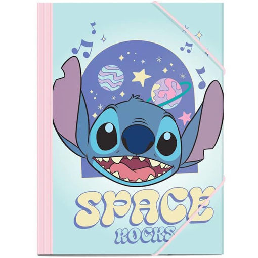 Εικόνα της Ντοσιέ Α4 Diakakis Lilo & Stitch 1 με λάστιχο 000565009