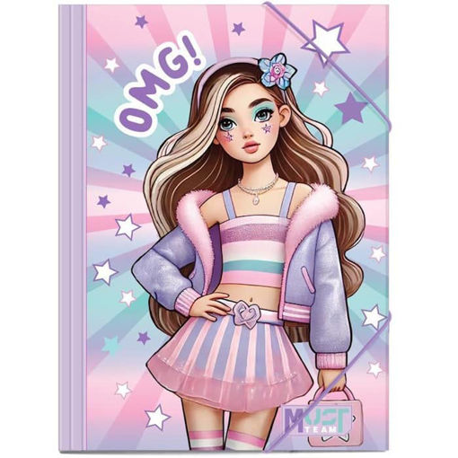 Εικόνα της Ντοσιέ Α4 Must Team Κορίτσι με λάστιχο 000587410