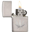 Εικόνα της Αναπτήρας Zippo 29587 Chrome Marijuana Leaf Design