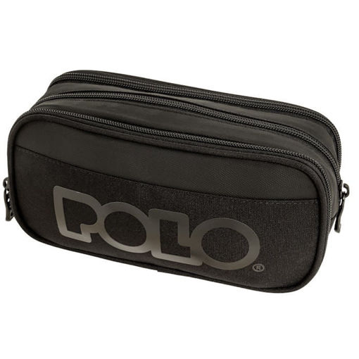 Κασετίνα Polo Cryptic Black 937001-2002 σε μαύρο χρώμα με φερμουάρ