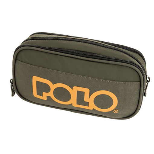 Κασετίνα Polo Cryptic Khaki 937001-6501 σε χακί χρώμα με φερμουάρ