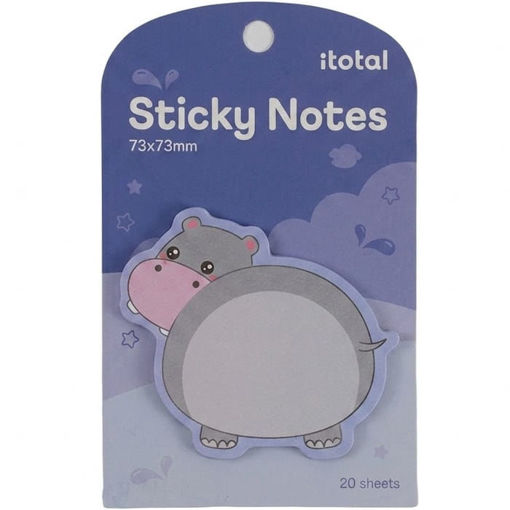 Εικόνα της Χαρτάκια αυτοκόλλητα σημειώσεων I-Total 73x73mm 20φ Hippo XL3102I