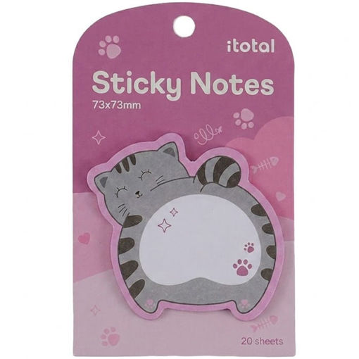 Εικόνα της Χαρτάκια αυτοκόλλητα σημειώσεων I-Total 73x73mm 20φ Cat 4 XL3102E