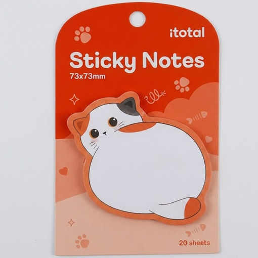 Εικόνα της Χαρτάκια αυτοκόλλητα σημειώσεων I-Total 73x73mm 20φ Cat 3 XL3102D