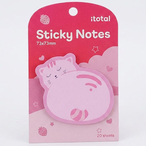 Εικόνα της Χαρτάκια αυτοκόλλητα σημειώσεων I-Total 73x73mm 20φ Cat 2 XL3102C