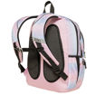 Πίσω όψη σακιδίου Polo Zippy Hearts Λιλά Metallic 25lt με αεριζόμενη εργονομική πλάτη και ιμάντες