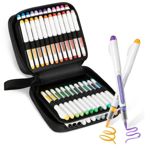 Εικόνα της Μαρκαδόρος Ohuhu Acrylic Paint 48τμχ. Markers Brush&Dot 80601-84
