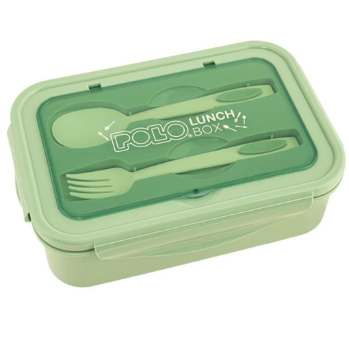Εικόνα της Φαγητοδοχείο Polo πλαστικό με αποσπώμενο εσωτερικό διαχωριστικό πράσινο 1100ml. 951035-5900