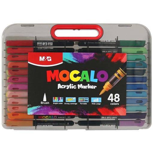 Εικόνα της Μαρκαδόροι M&G Mocalo Acrylic Set 48 APMT80H5