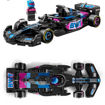 Λεπτομέρεια halo bar και πίσω πτέρυγας του LEGO Speed Champions Alpine F1 A524 με ελαστικά Pirell