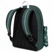 Εσωτερικό κεντρικής θήκης Polo Double Scarf Dark Green-Light Cyan με χώρισμα και τσεπάκι για ακουστικά