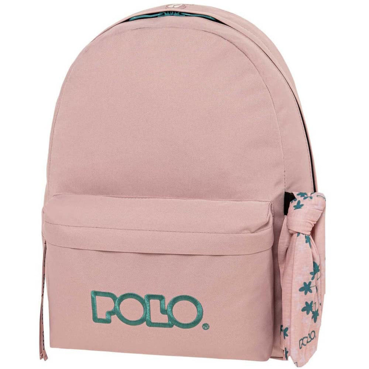 Σακίδιο πλάτης Polo Original Scarf Pink/Light 20lt, μπροστινή όψη με ανατομική τριγωνική πλάτη
