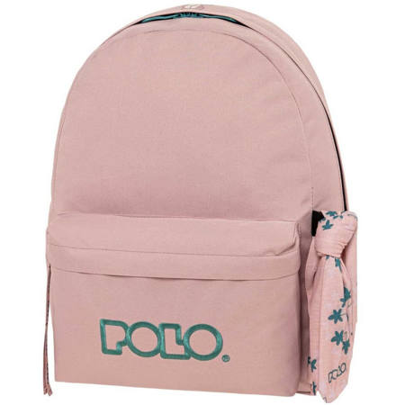 Σακίδιο πλάτης Polo Original Scarf Pink/Light 20lt, μπροστινή όψη με ανατομική τριγωνική πλάτη