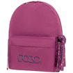 Σακίδιο πλάτης Polo Original Scarf Purple/Indigo 20lt, μπροστινή όψη με logo Polo και multiscarf