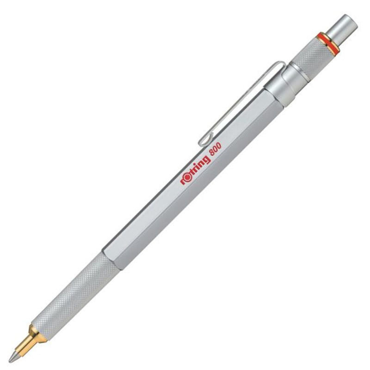 Εικόνα της Στυλό Rotring 800 Silver Ballpen 0.7mm με μαύρο μελάνι 2032580