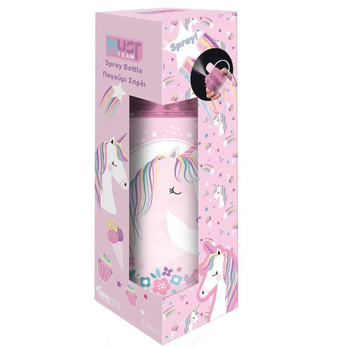 Εικόνα της Παγούρι PCTG Must Team 600ml. Unicorn με σπρέι 000587490