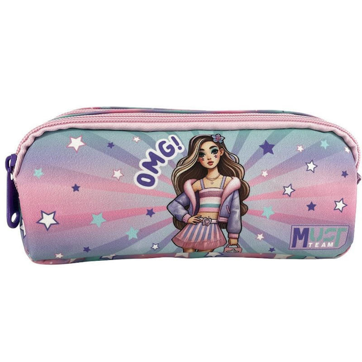 Εικόνα της Κασετίνα βαρελάκι Must Team Fashion Girl 2 000587228