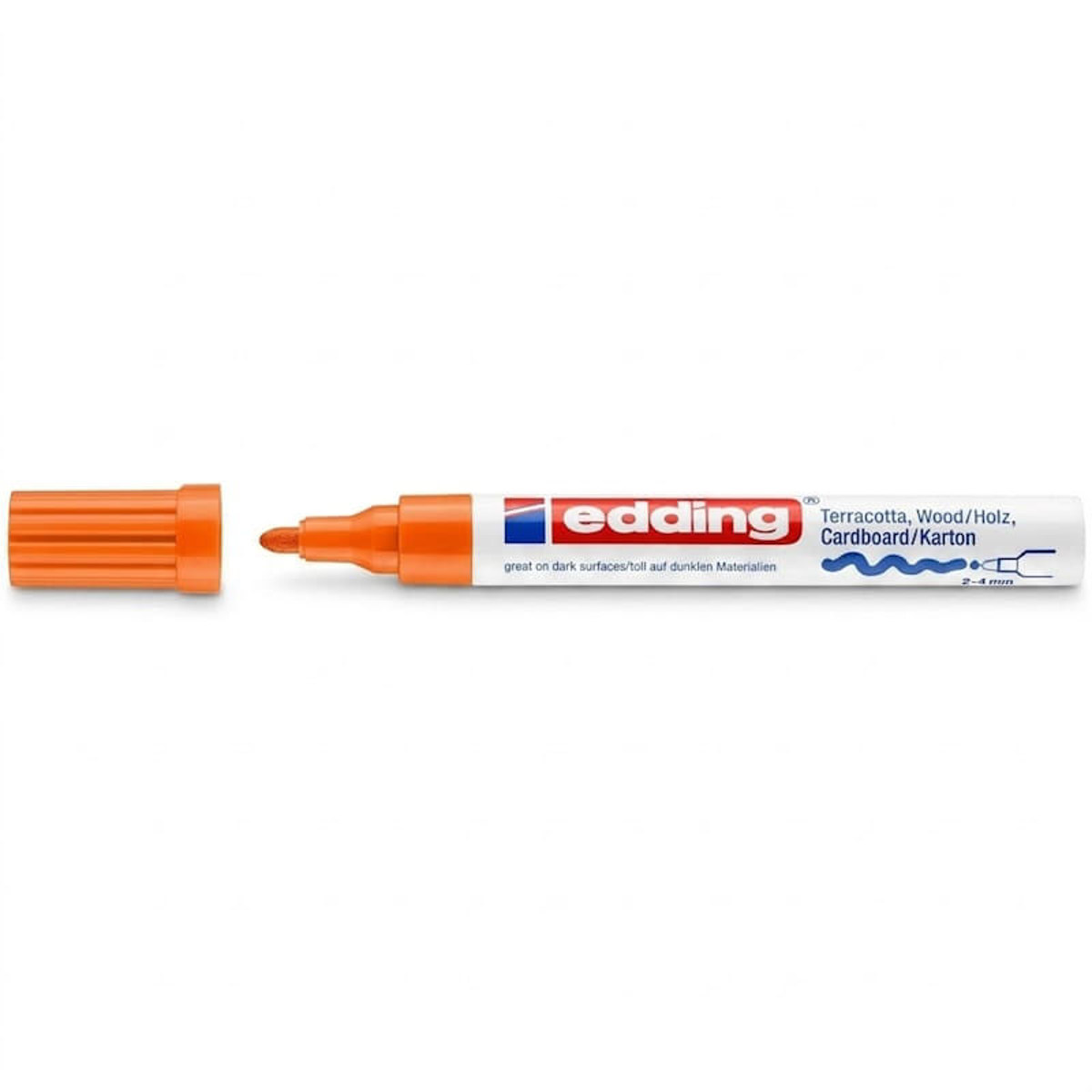 Εικόνα της Mαρκαδόρος Edding 4000/6 διακόσμησης 2-4mm Orange Neon