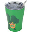 Μετωπική όψη του πράσινου θερμού Estia Coffee Mug 350ml με το σήμα του Παναθηναϊκού και το σύνθημα We The Greens.